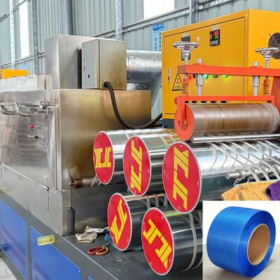 ผลผลิตสูง อัตโนมัติเต็ม PP Strapping Extrusion Line อัตโนมัติ Winder