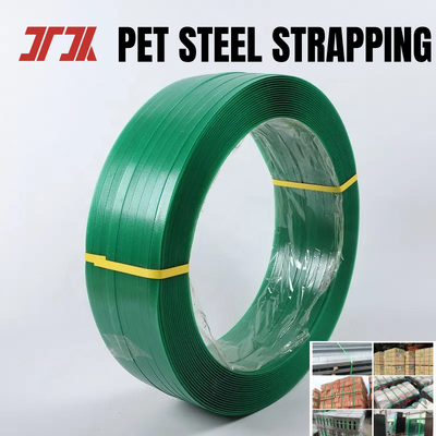 สายรัดโพลีเอสเตอร์ PET ทนแรงดึงสูง 9-32 มม. สำหรับงานรับน้ำหนักมากและการรัดที่ปลอดภัย