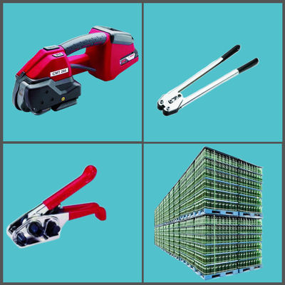9-19 มิลลิเมตร แบคเกิลฟรี มือถือ Strapping Machine 400N-2000N แบตเตอรี่ทํางาน