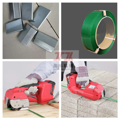 0.4-1.2mm PP Band เครื่องรัดสายแบบใช้มือถือสำหรับกระดาษสิ่งทอ Steel