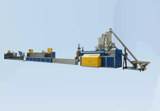 PLC 150 กก. / ชม. เครื่องทำสายพานบรรจุ PP สายรัด PET การผลิต
