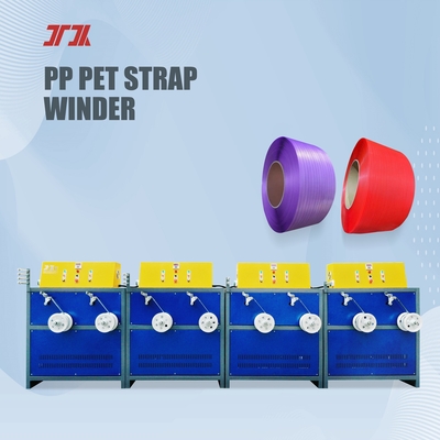 ที่ม้วนสายรัด PET พลาสติกสถานีคู่ PLC