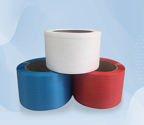 OEM ODM สายรัดพลาสติกบรรจุหีบห่อสายรัดสีขาวดำเหลือง