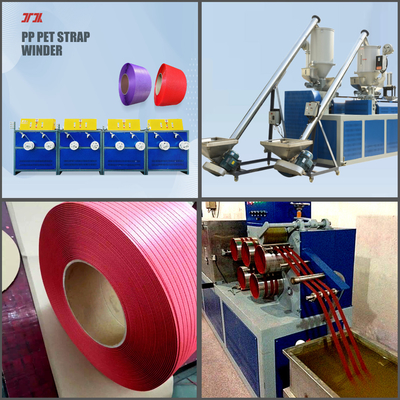 อิฐบล็อกบรรจุ PET สายรัด Winder Extrusion Machine 280m / Min