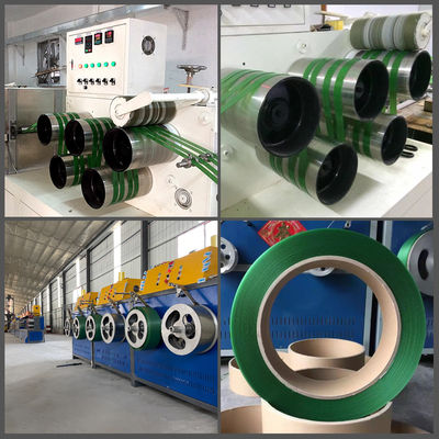 เครื่องทําสายพลาสติก PP PET 5-19mm PP PET สายการผลิตสายพลาสติก