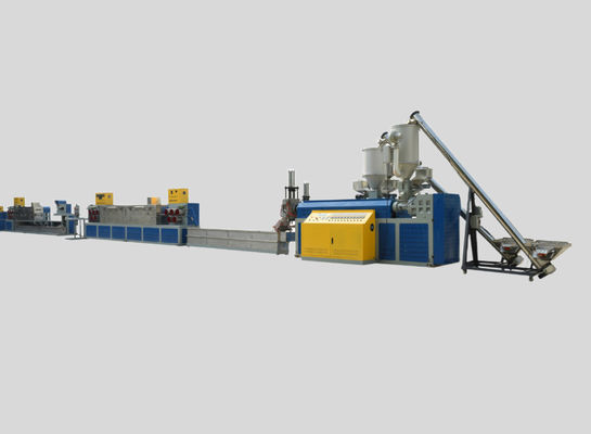 PLC สายรัด PP สายรัด Extrusion Line Flakes PP สายรัดแถบ Extruder